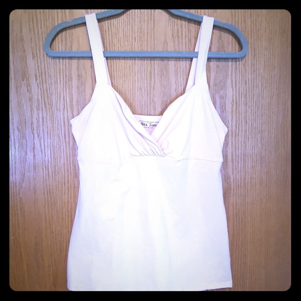 Large VS pink surplice bra top